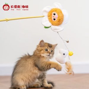 Baby Three Cat Teasing Stick Plush Series Blind Box wholesale official product image