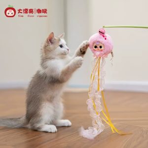 Baby Three Cat Teasing Stick Plush Series Blind Box wholesale official product image