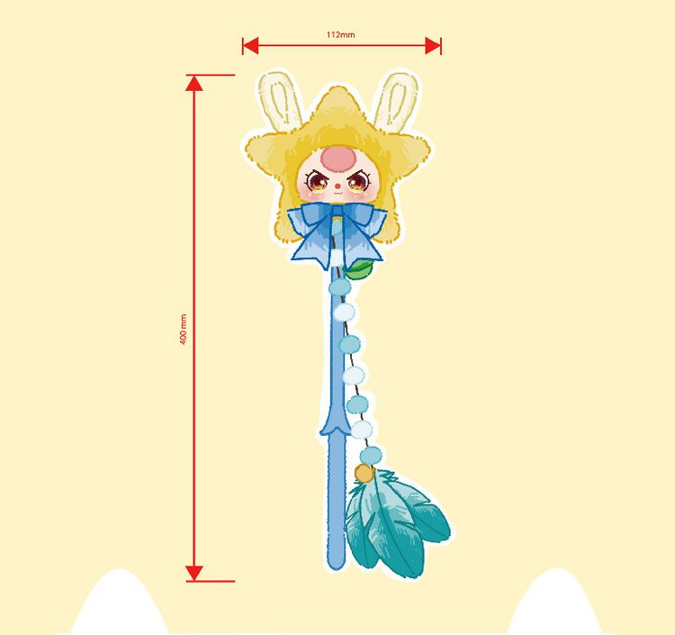 Baby Three Cat Teasing Stick Plush Series Blind Box Wholesale Official Product Image