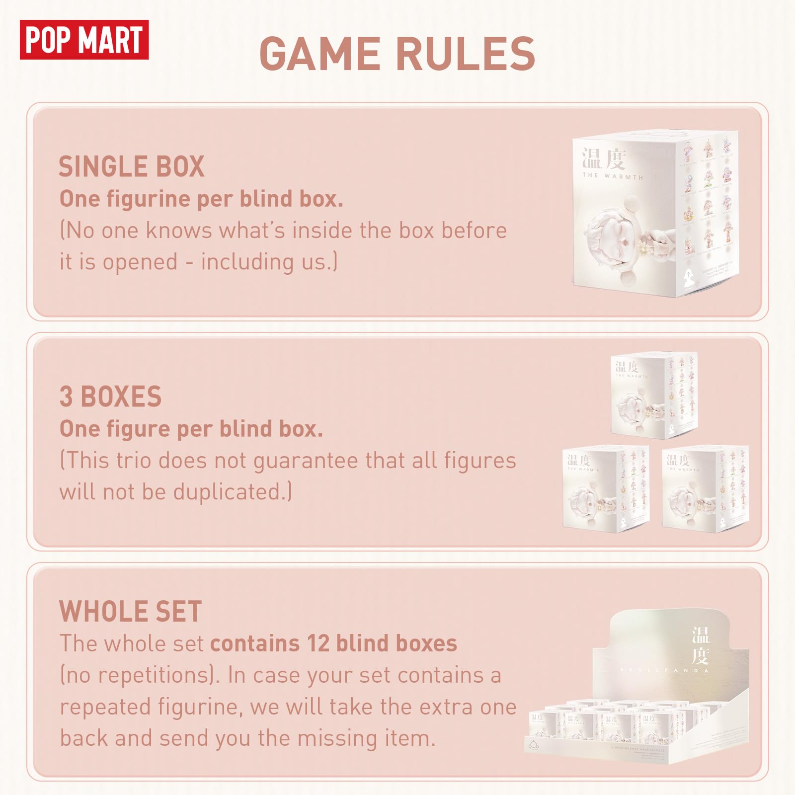 Pop Mart Skullpanda ซีรีส์อบอุ่น