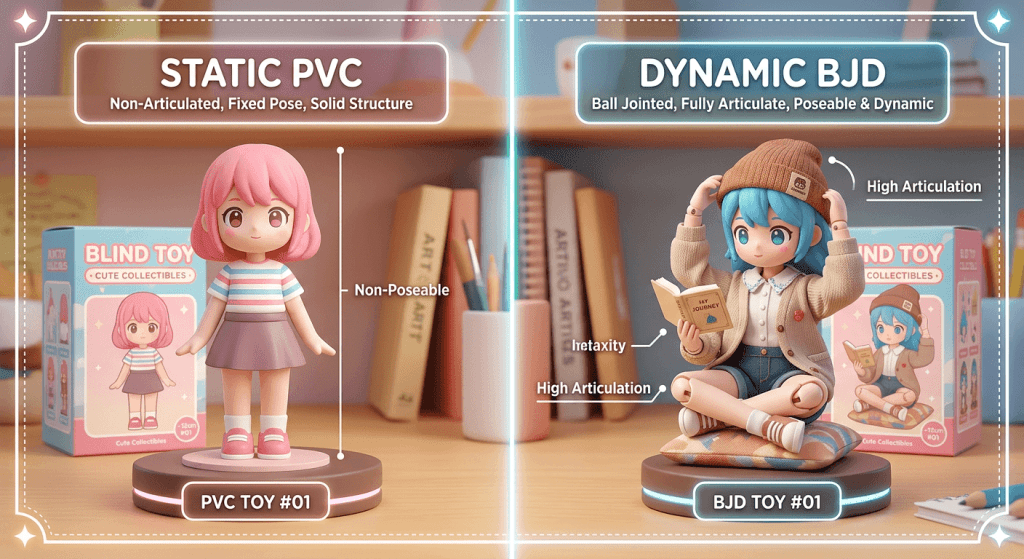 Продажа «слепых коробок» с высококачественными фигурками BJD коллекционерам стандартных фигурок из ПВХ: руководство для продавцов. Изображение товара