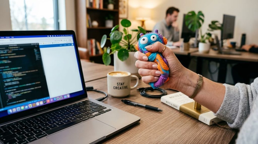 Brinquedos artísticos como forma de alívio do estresse: marketing de caixas surpresa com brinquedos “squishy” para adultos — Imagem do produto