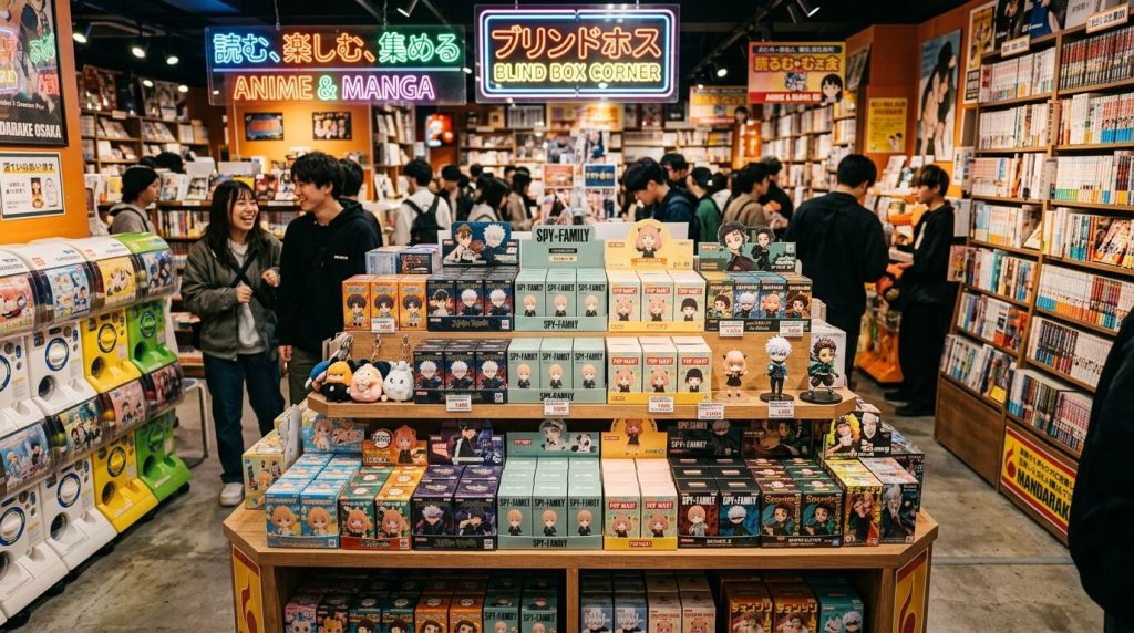 A Bustling Interior Of A Modern Anime Merchandise And Pop 1