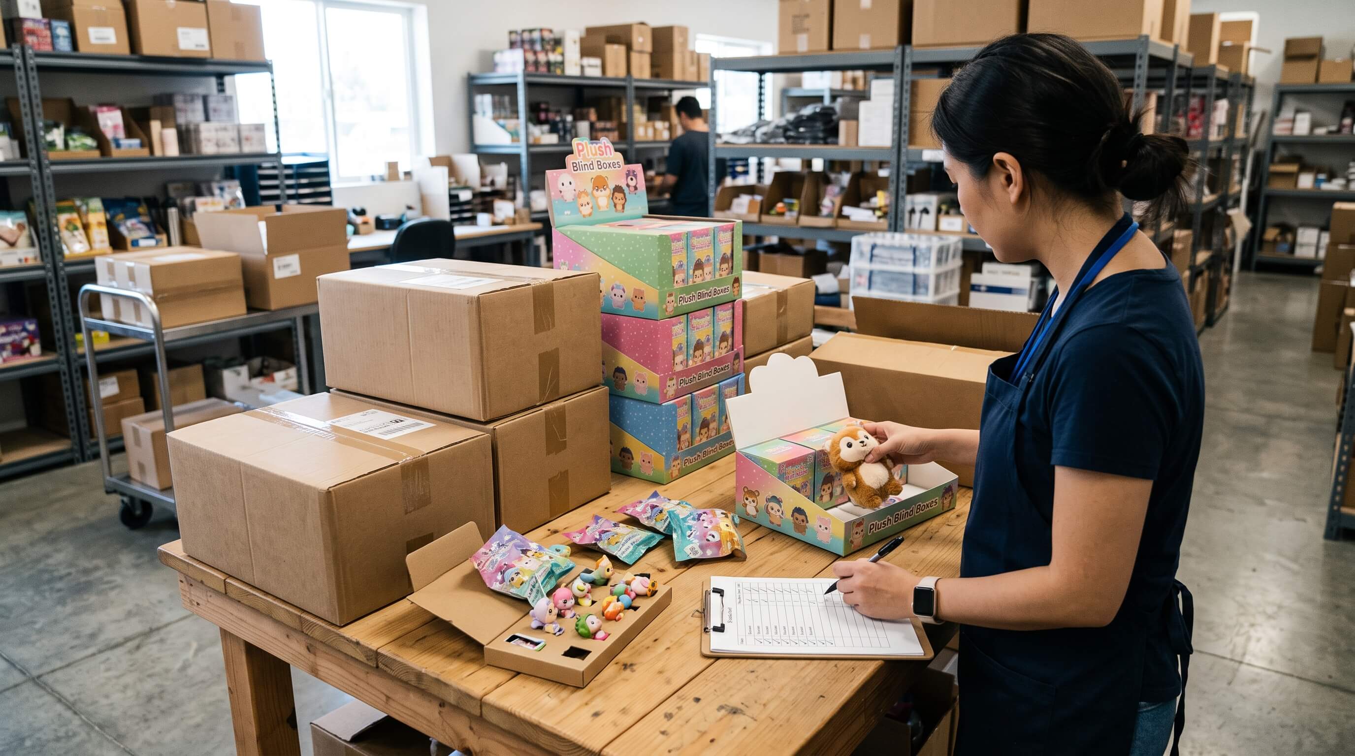 Spring Plush Blind Box Packaging Inspection For Retailers