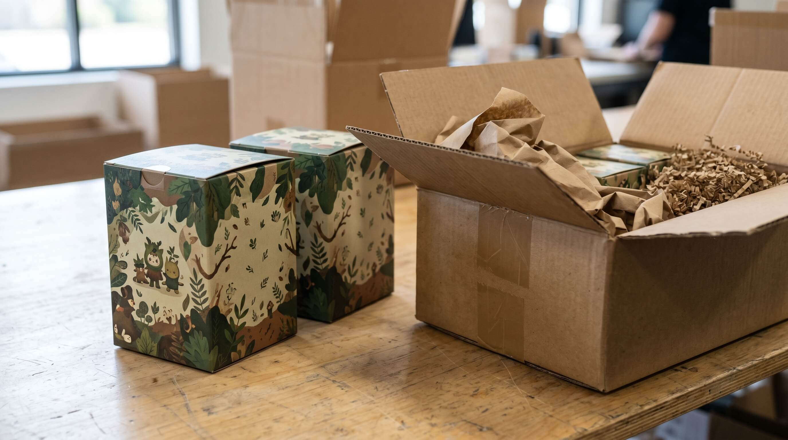 Forest Blind Box Packaging And Carton Protection Check