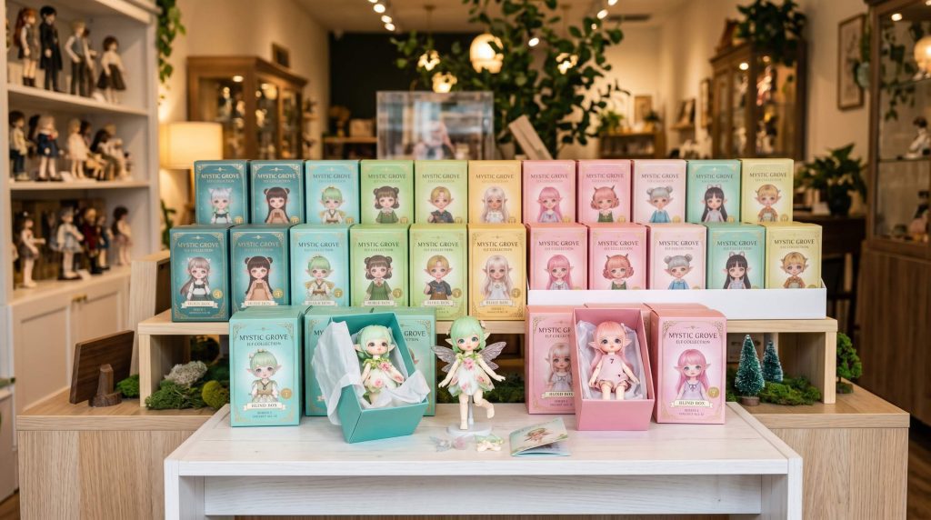 Lulu Elf Bjd Blind Box Retail Display Concept