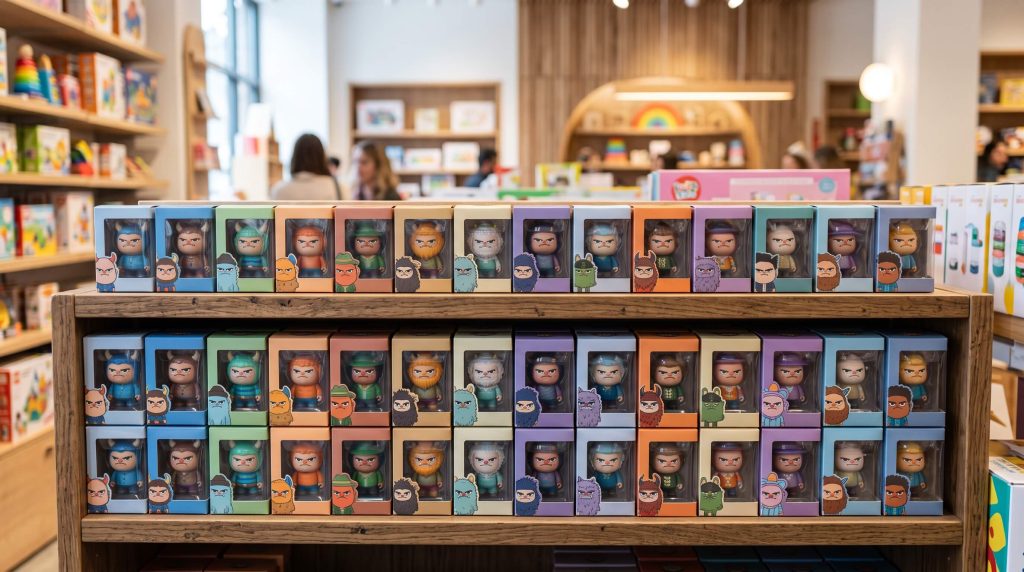 Sleepless Grumpipi Figures Retail Display For Collectible Toy Buyers