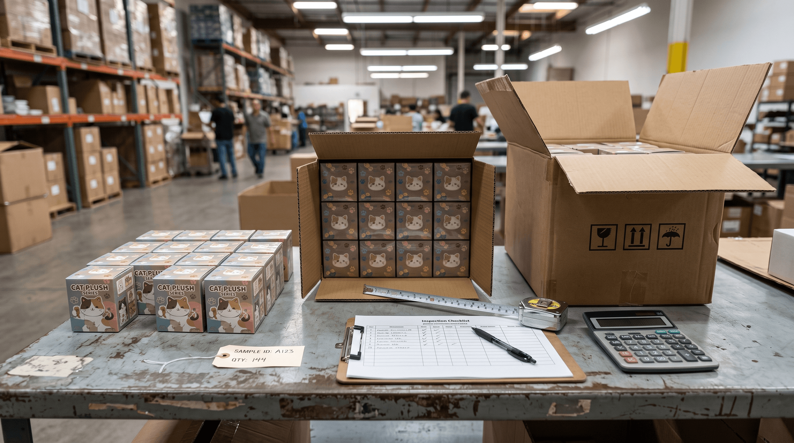 Buyer Reviewing Cat Plush Blind Box Case Pack And Carton Dimensions
