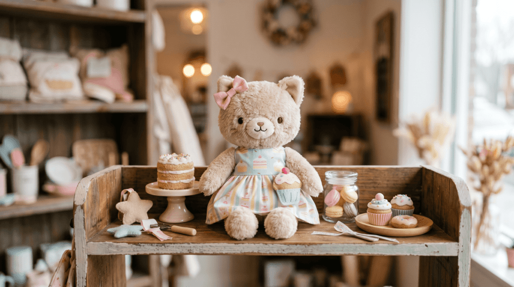 Baby Three Liila V4 ตุ๊กตาแมวธีมร้านเบเกอรี่ สำหรับจัดแสดงในร้านค้า