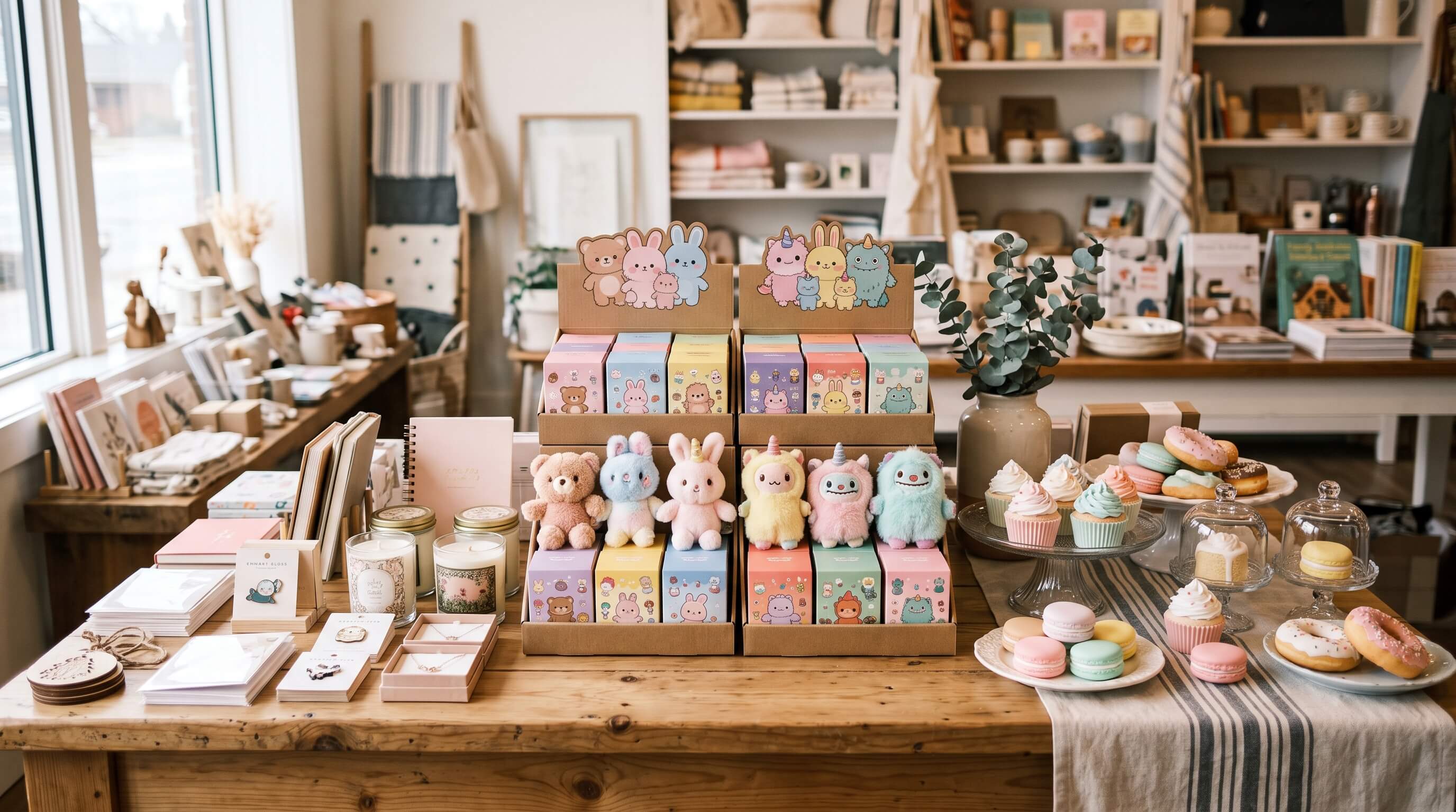Maymei Tiny Bear Cookie Plush Blind Box Shelf Planning