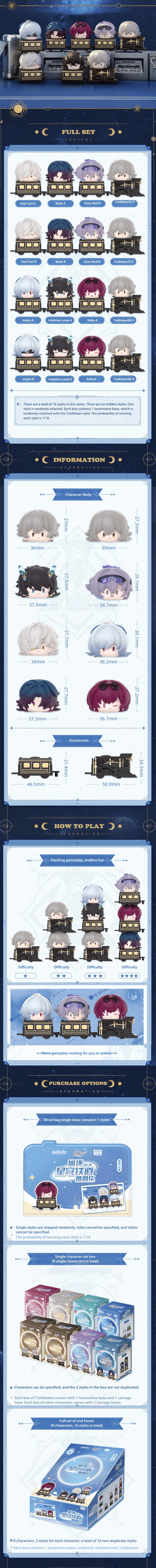 Honkai: Star Rail - Character Stacking Toys Vol.1 Mihoyo
