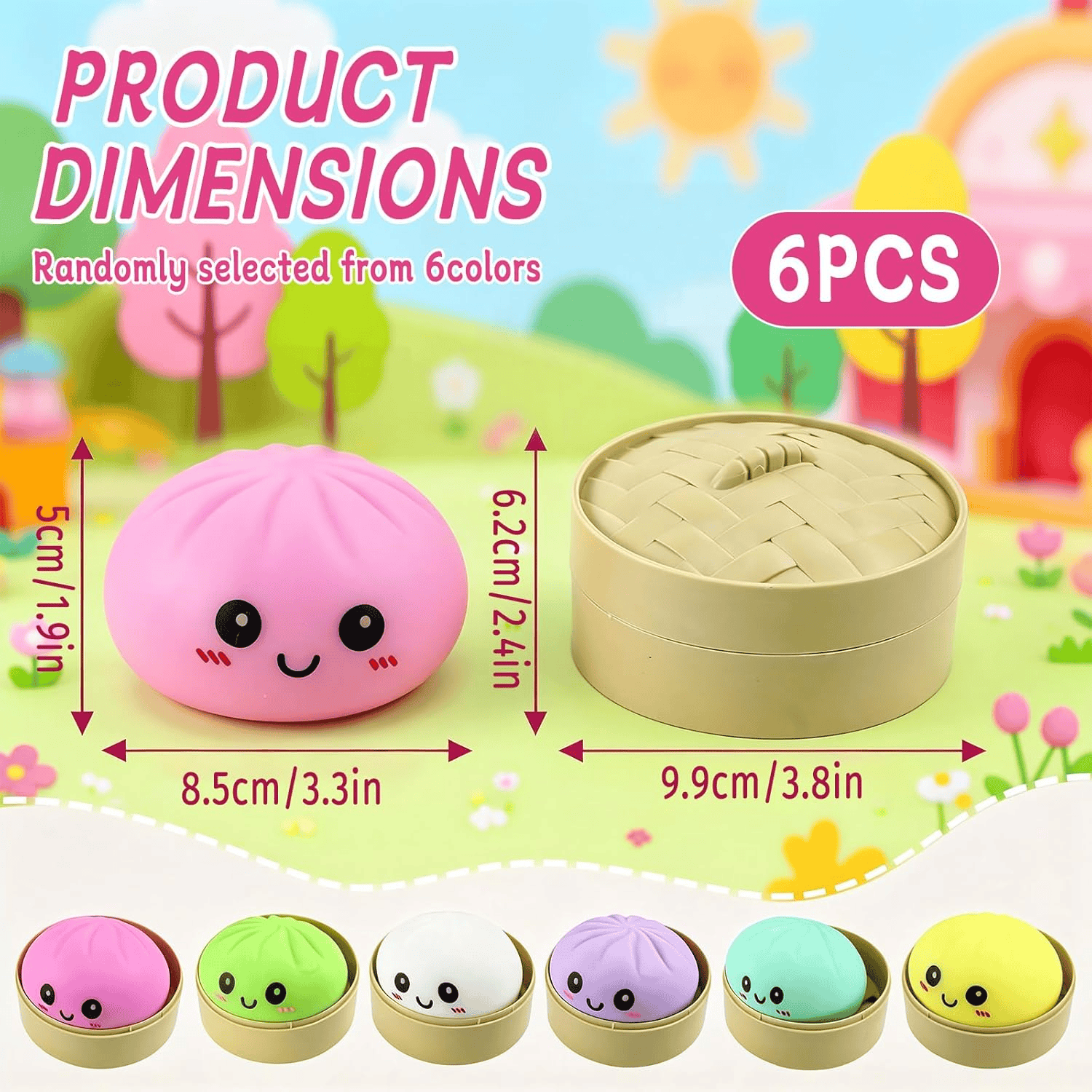 Dumplings Squishy Dumpling Squeeze With Smile Stress Relief Anxiety Squeeze Toys
