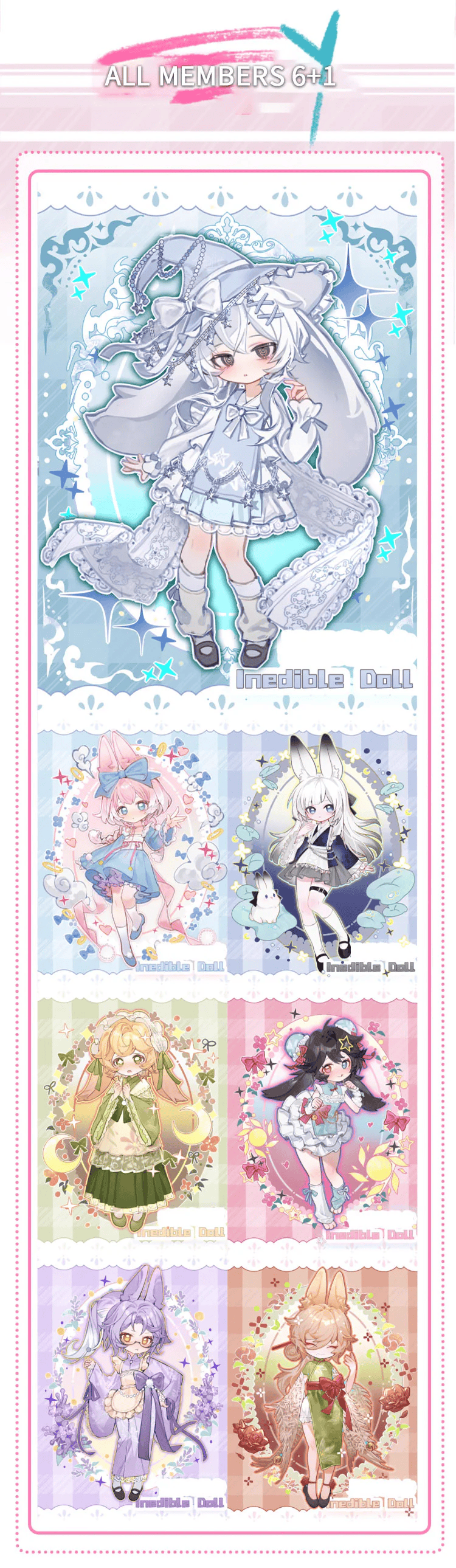 Moon Jumping Time Bunny Series Bjd Doll Blind Box
