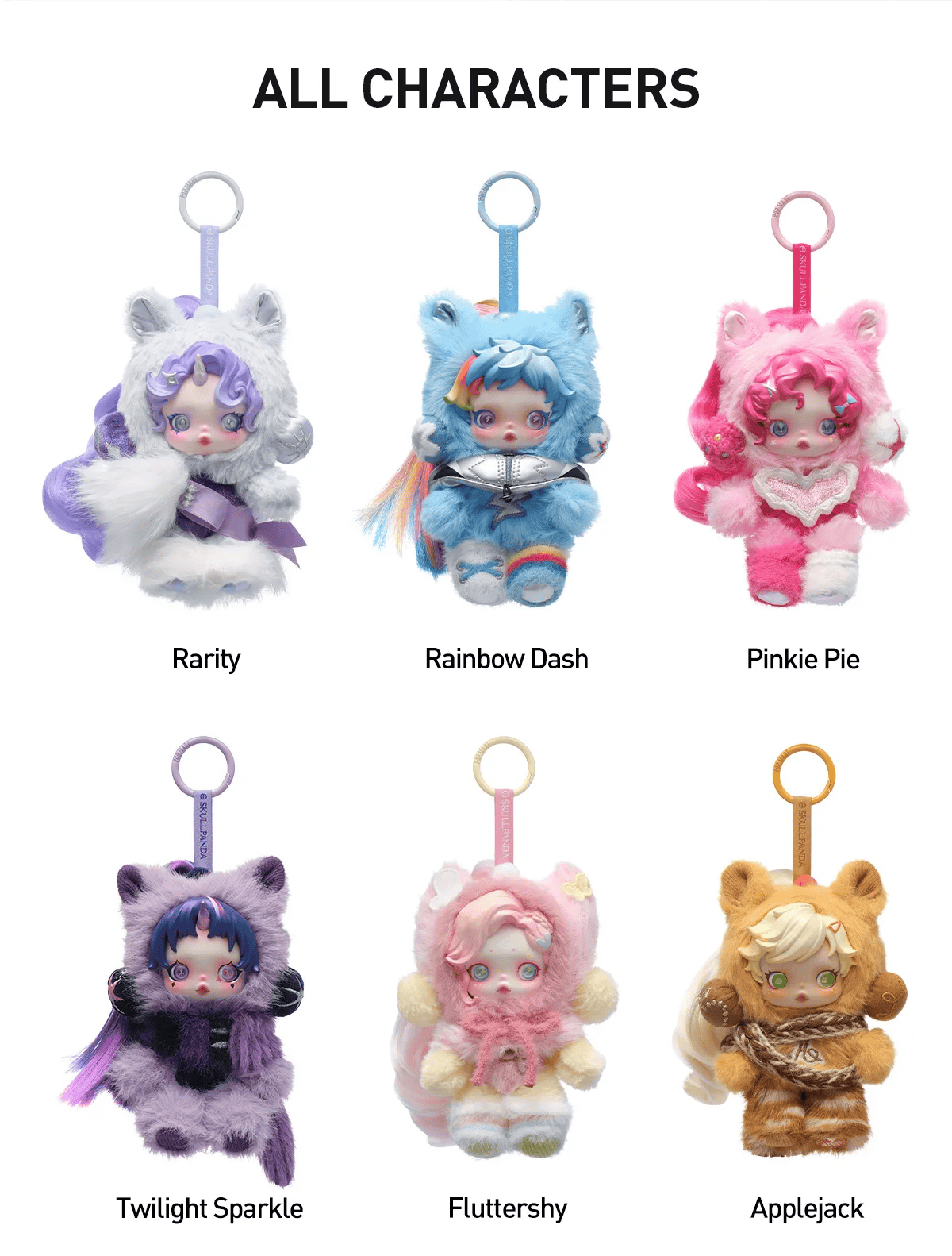 Skullpanda X My Little Pony Series Plush Doll Pendant Blind Box
