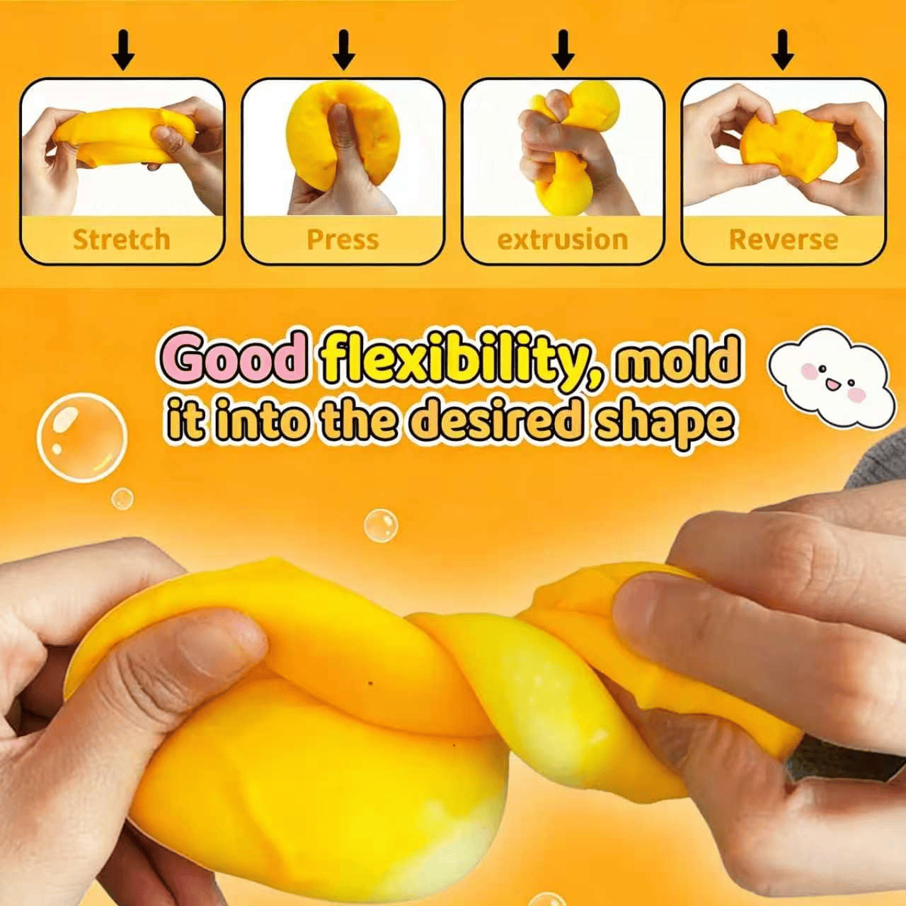 Cheese Squishy Cube Slow Rising Squeeze Cheese Fidget Toy