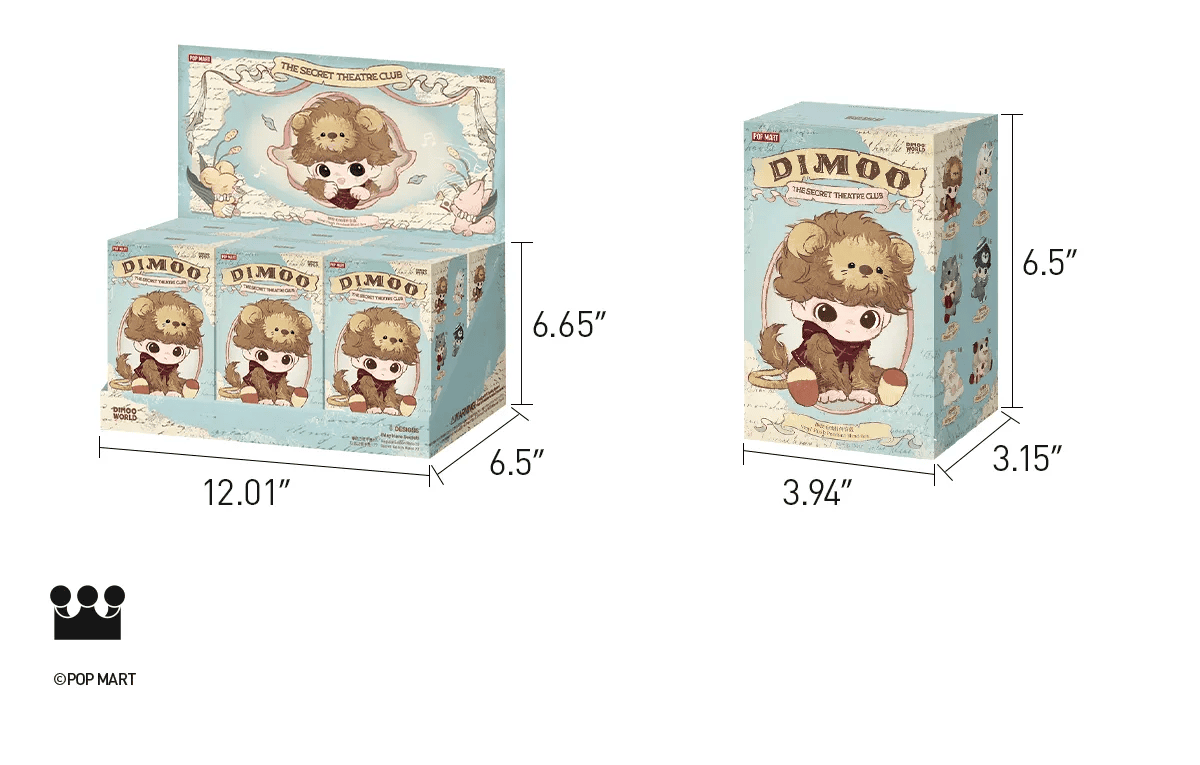 Pop Mart Dimoo The Secret Theatre Club Series-Vinyl Plush Blind Box