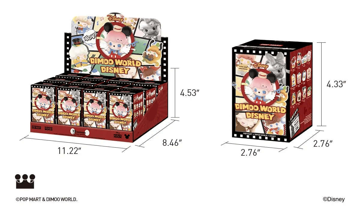 Pop Mart Dimoo World X Disney Series Figures