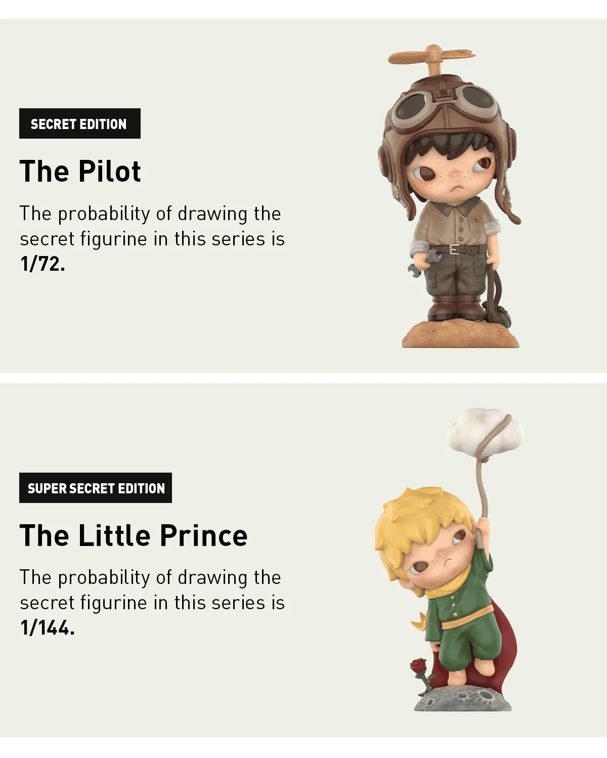 Pop Mart Hirono X Le Petit Prince Series Figures Blind Box