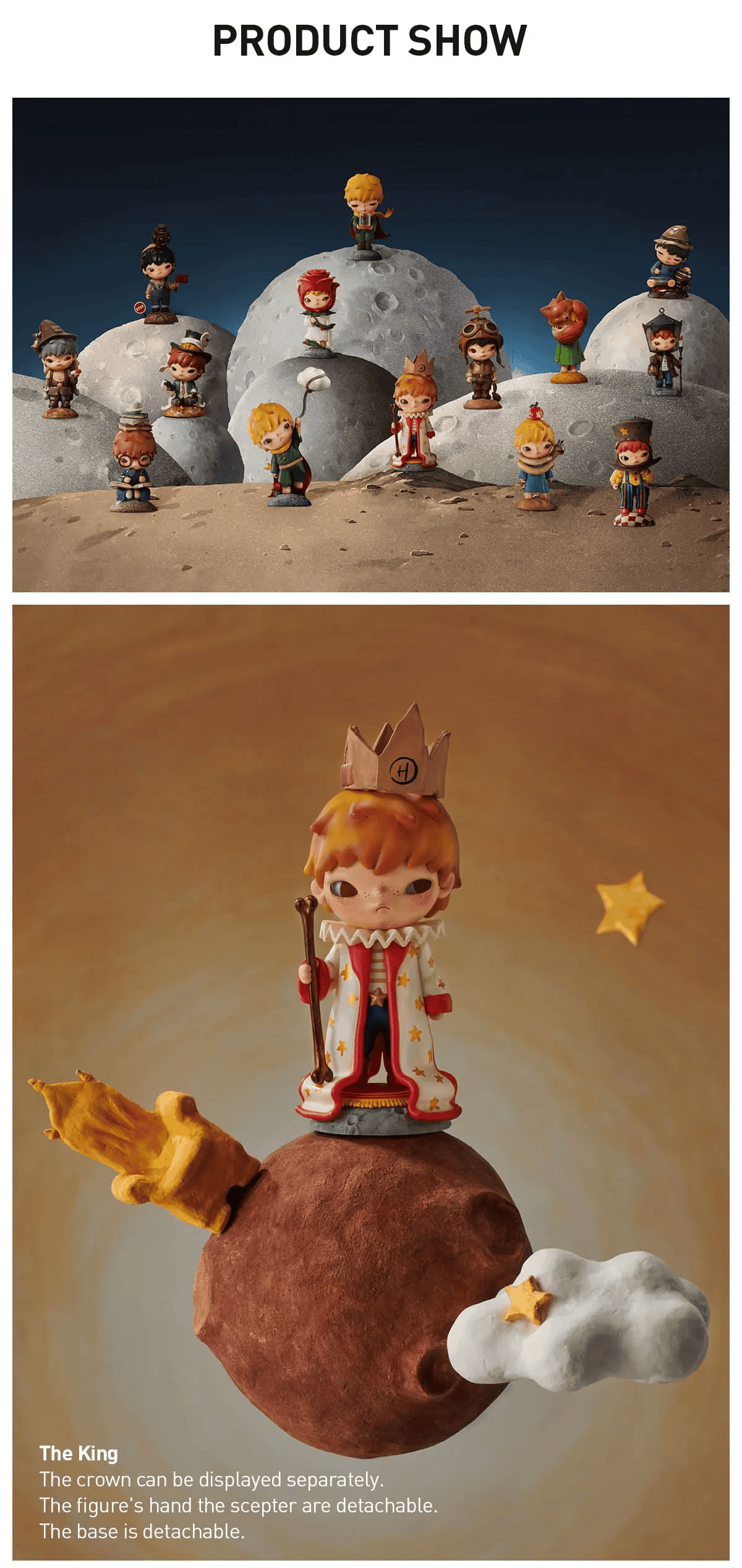 Pop Mart Hirono X Le Petit Prince Series Figures Blind Box