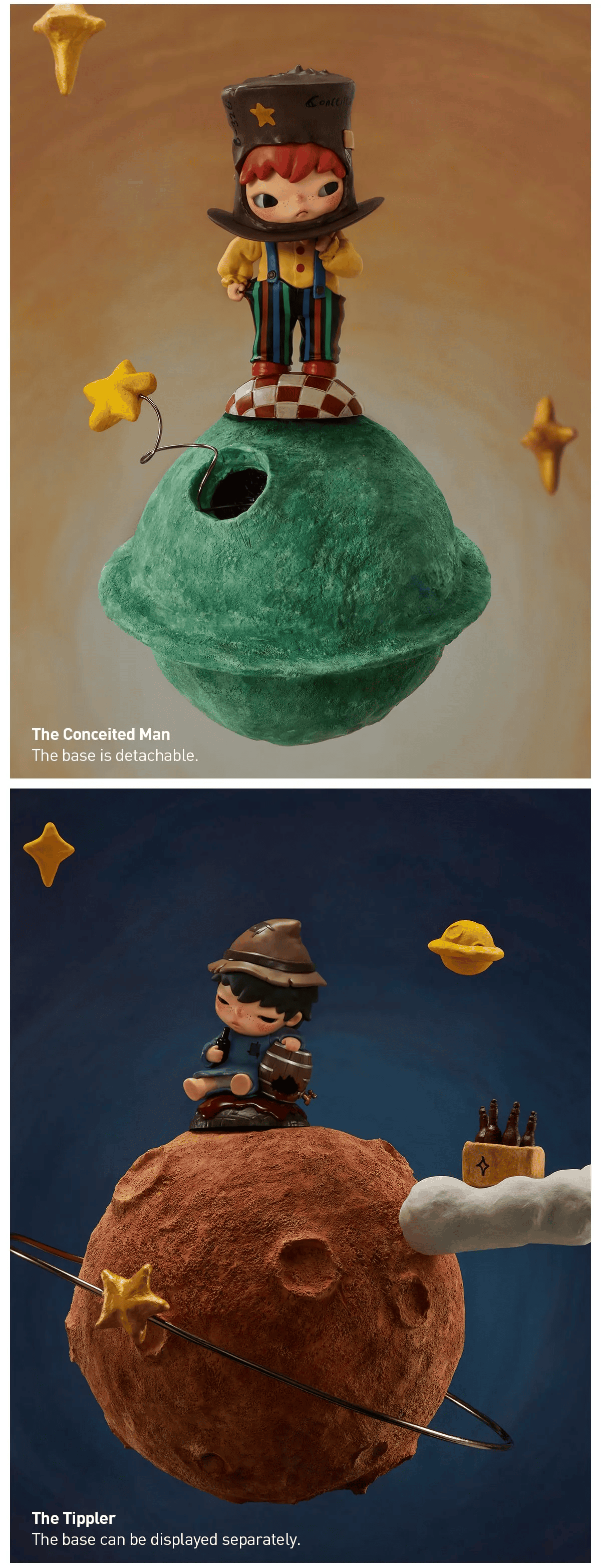 Pop Mart Hirono X Le Petit Prince Series Figures Blind Box