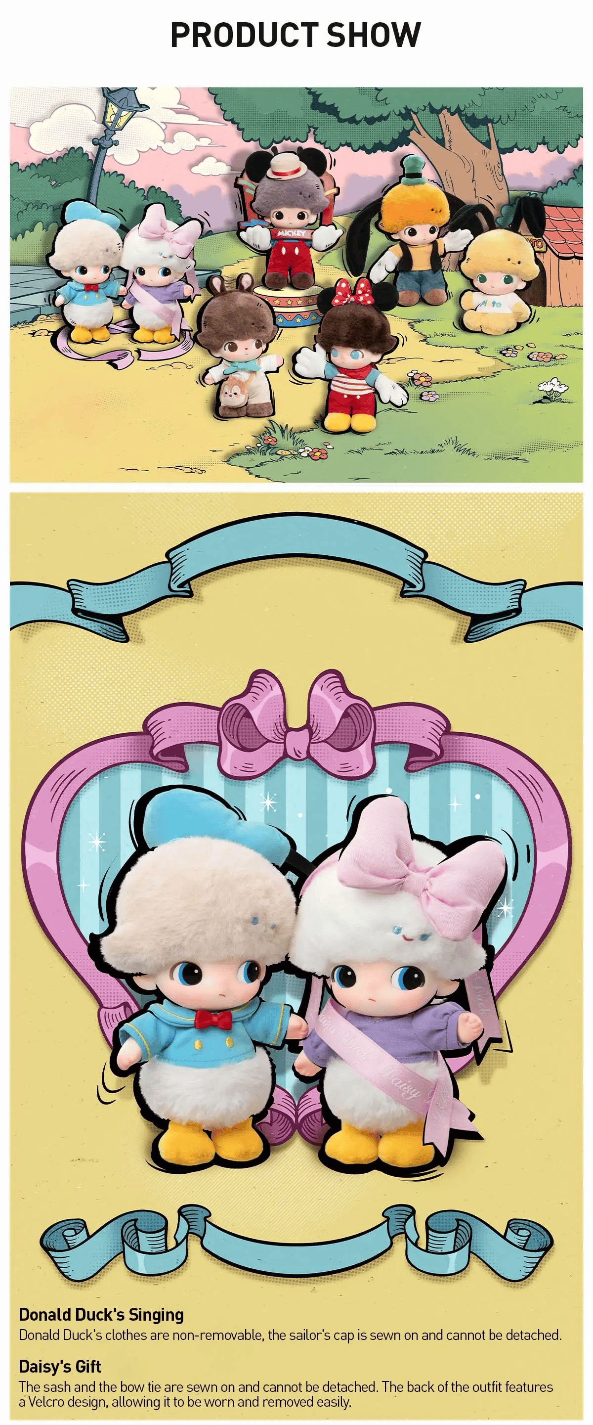 Pop Mart Dimoo World X Disney Series-Vinyl Plush Keychain Blind Box