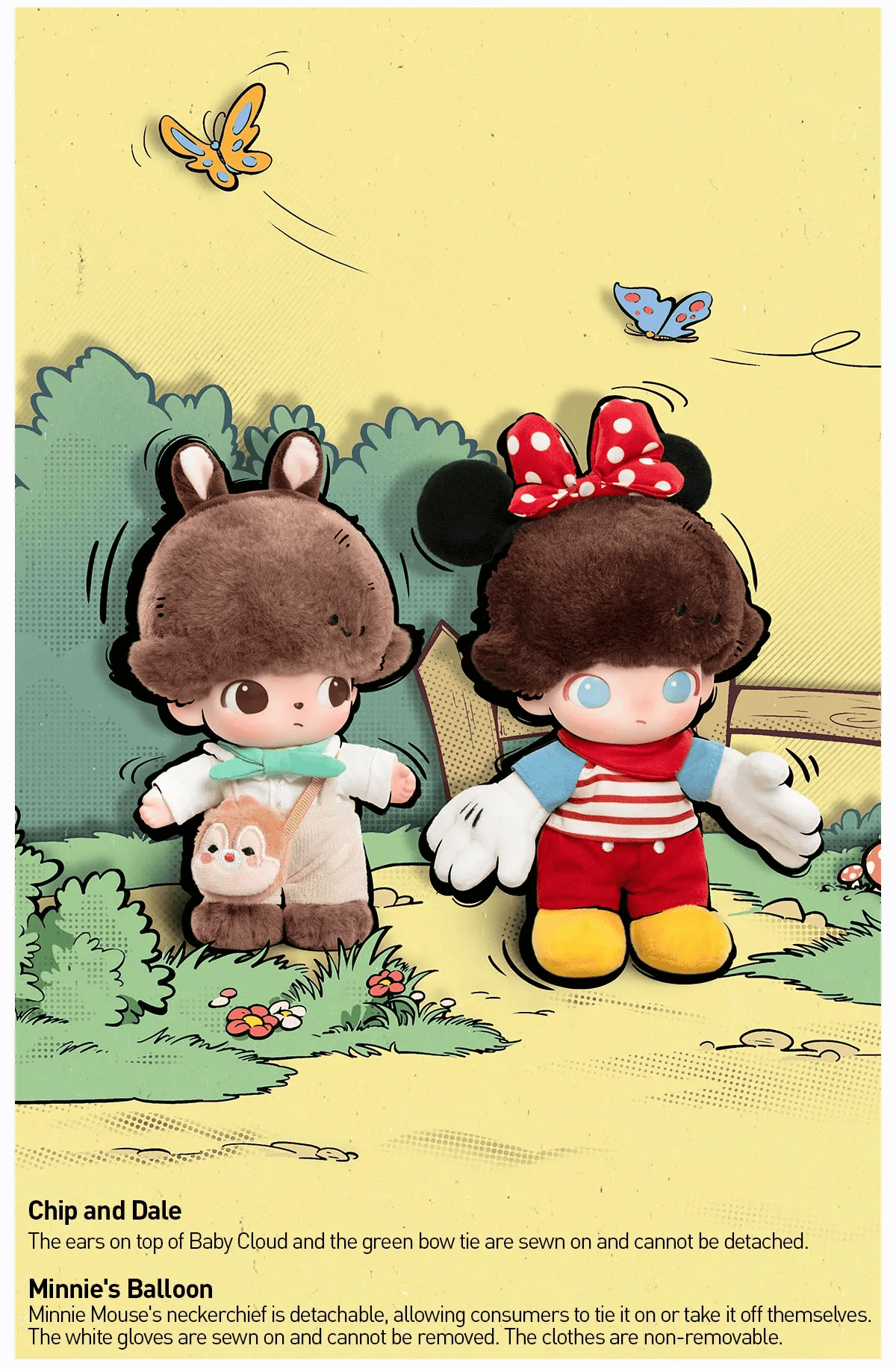 Pop Mart Dimoo World X Disney Series-Vinyl Plush Keychain Blind Box