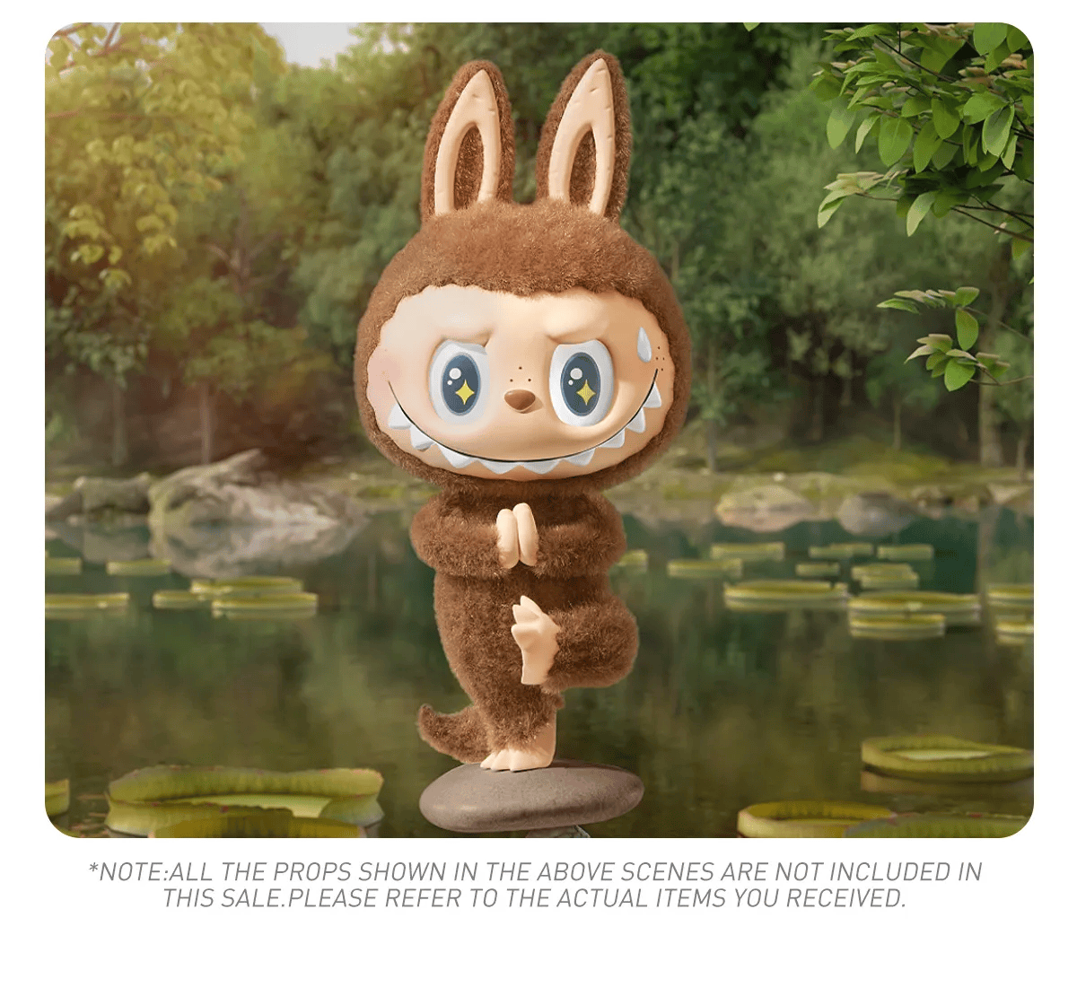 Caixa Surpresa com Figuras da Série Labubu Lazy Yoga