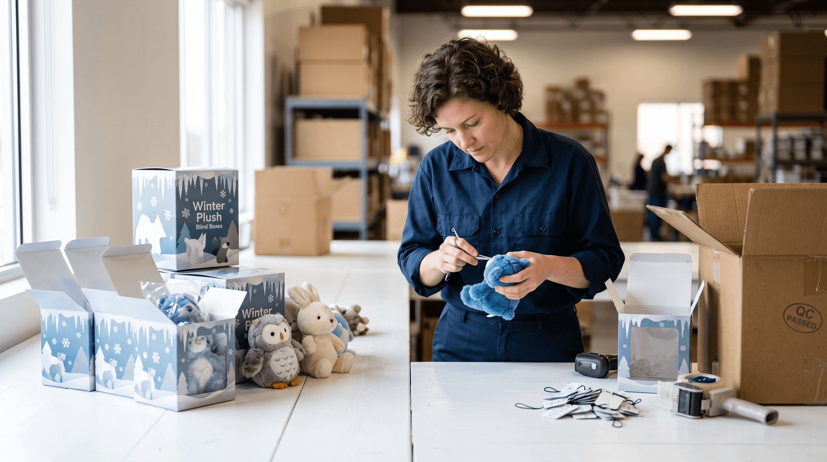 Dumia Aria Winter Plush Packaging And Quality Inspection