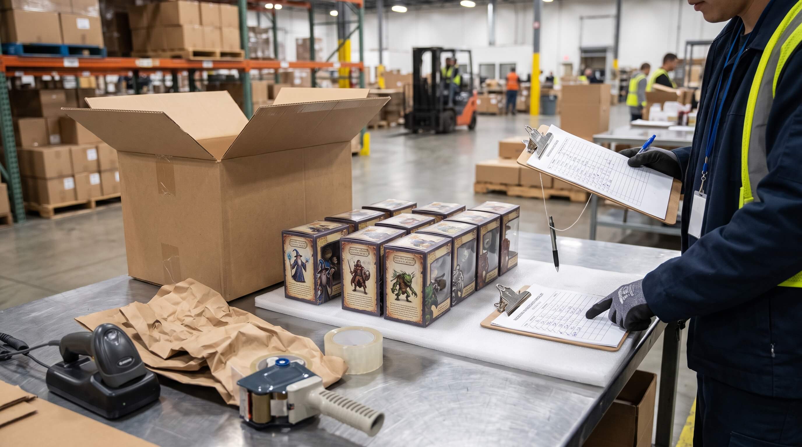 Small Collectible Figure Carton Packaging Inspection