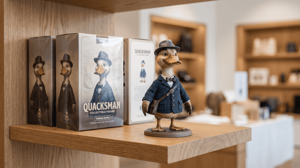 Premium Upsetduck Figure Retail Display Guide