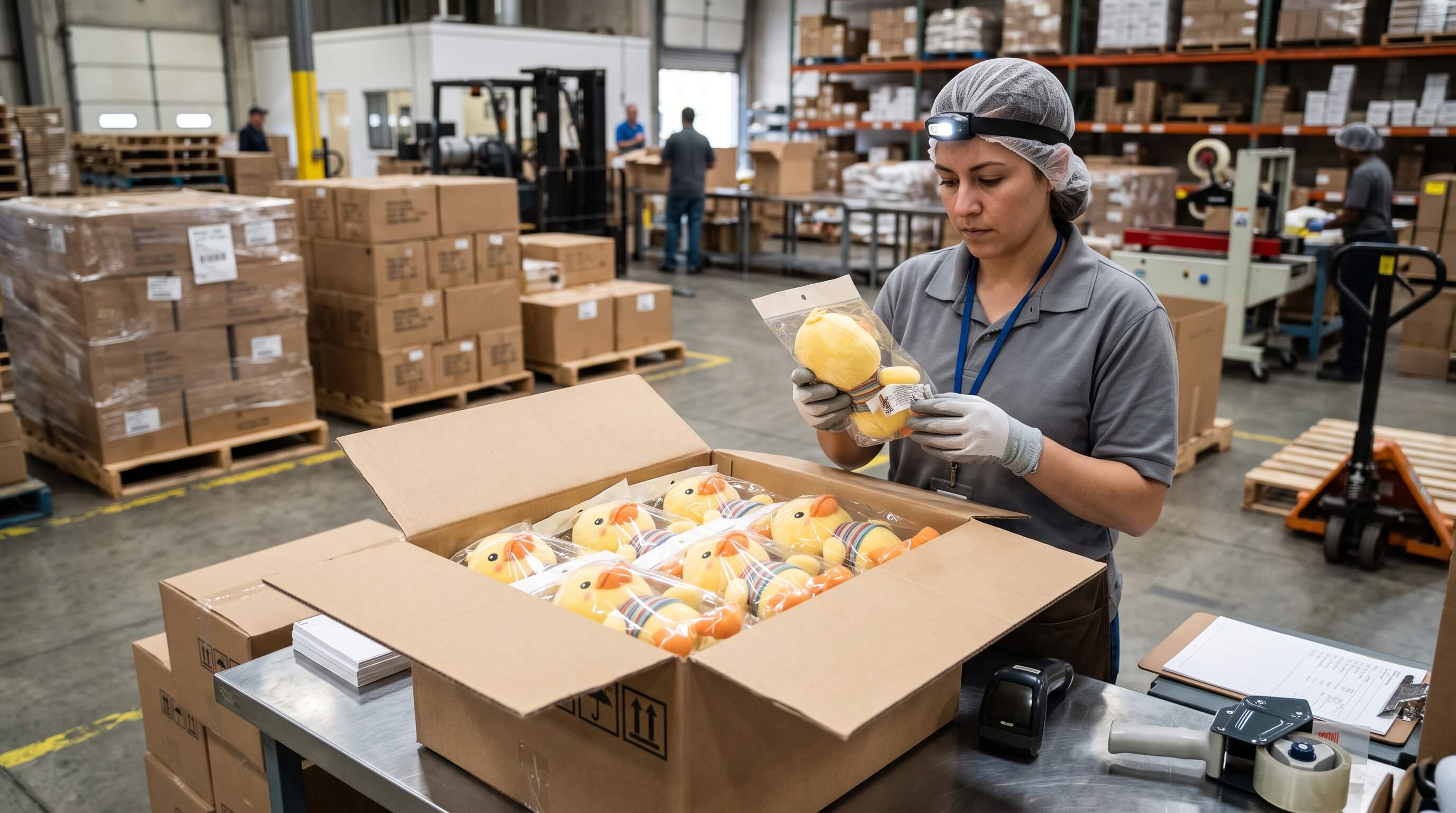 Upsetduck Plush Toy Packaging And Shipment Quality Checks