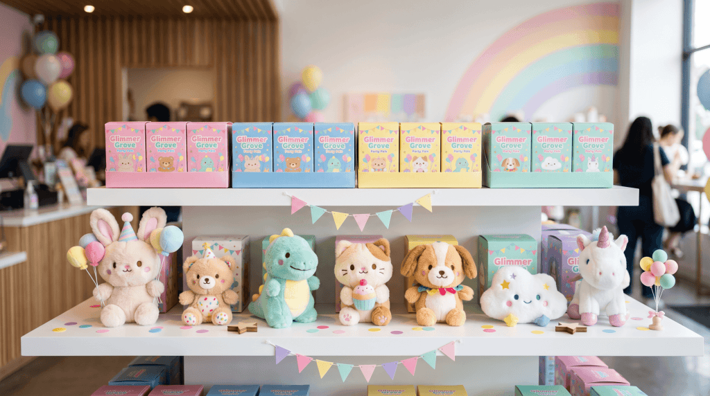 Nanci Plush Blind Box Retail Display With Soft Plush Collectibles