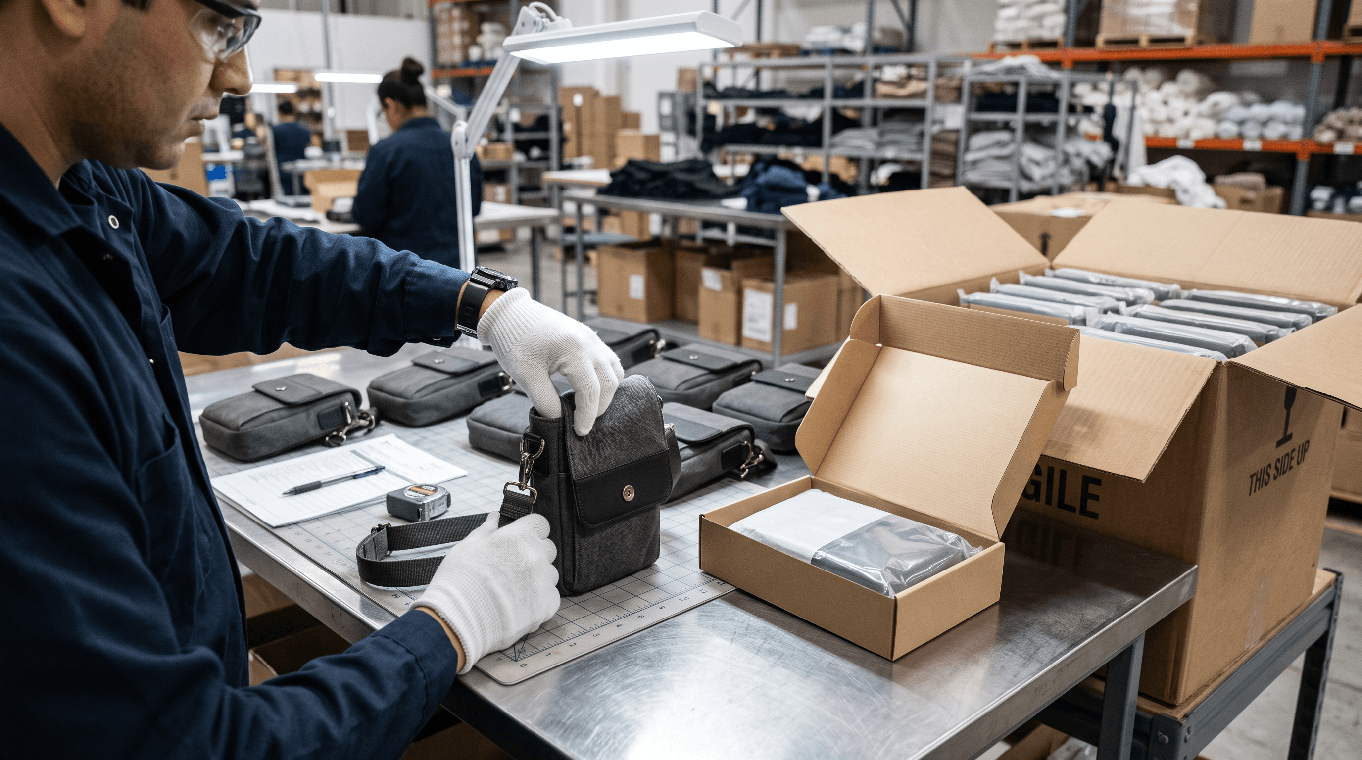 Baby Three Phone Bag Packaging And Quality Inspection