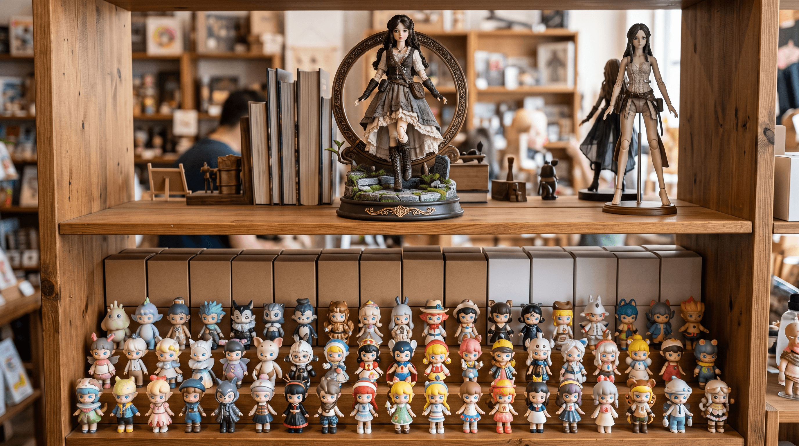 Retail Shelf Comparison For 1/8 And 1/12 Bjd Blind Boxes