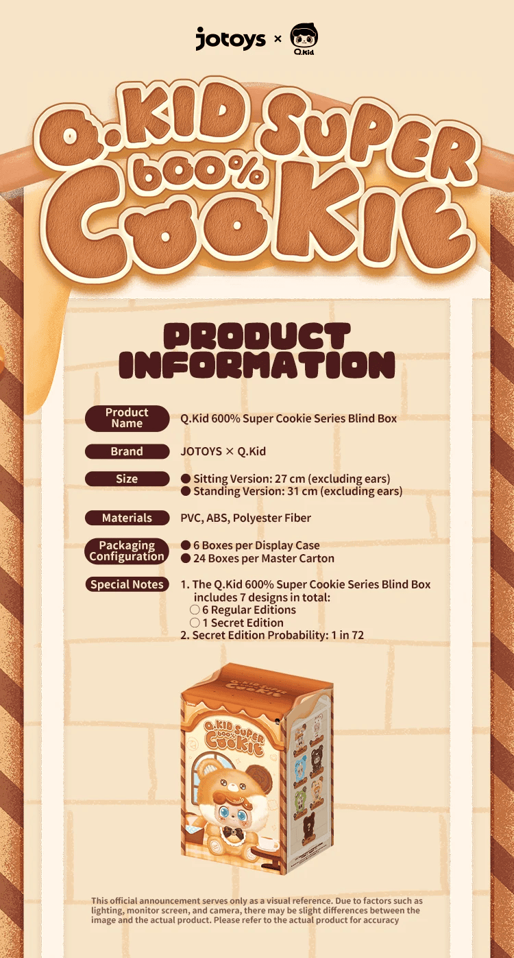 Q.kid 600% Super Cookie Series Blind Box