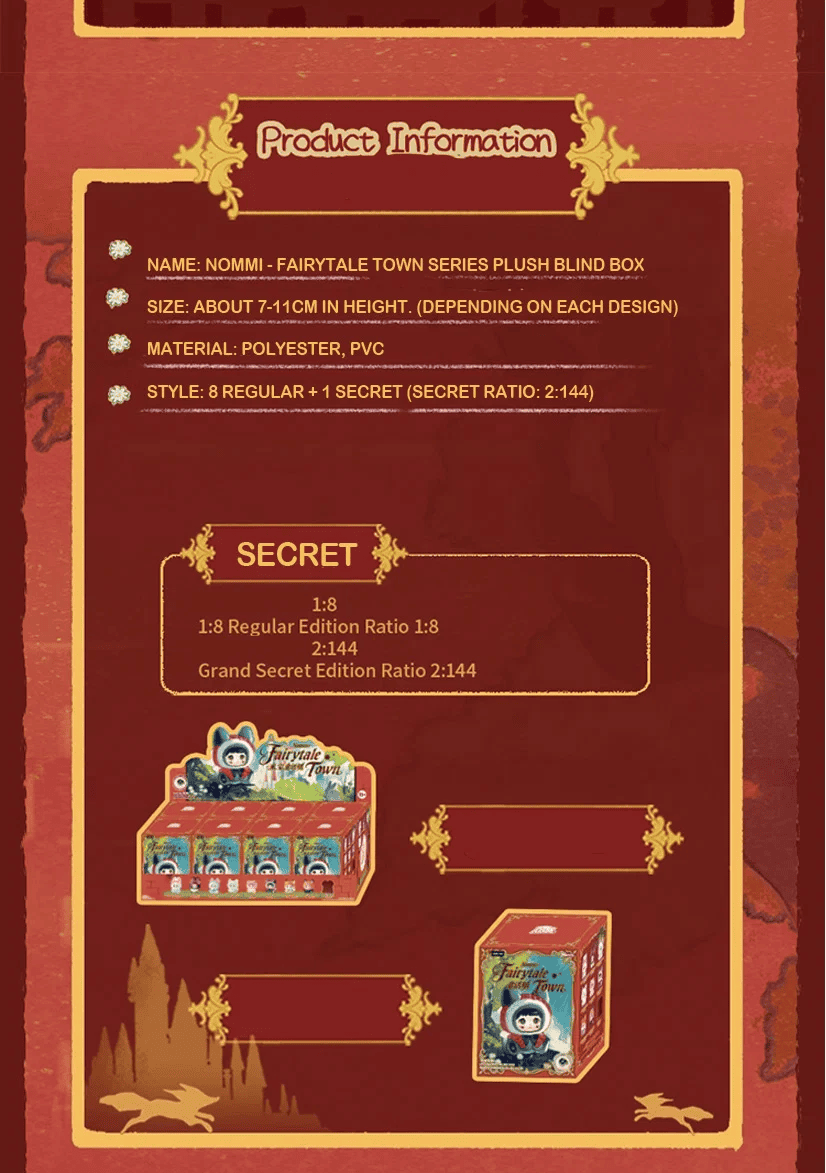 Nommi Fairytale Town Series Plush Blind Box