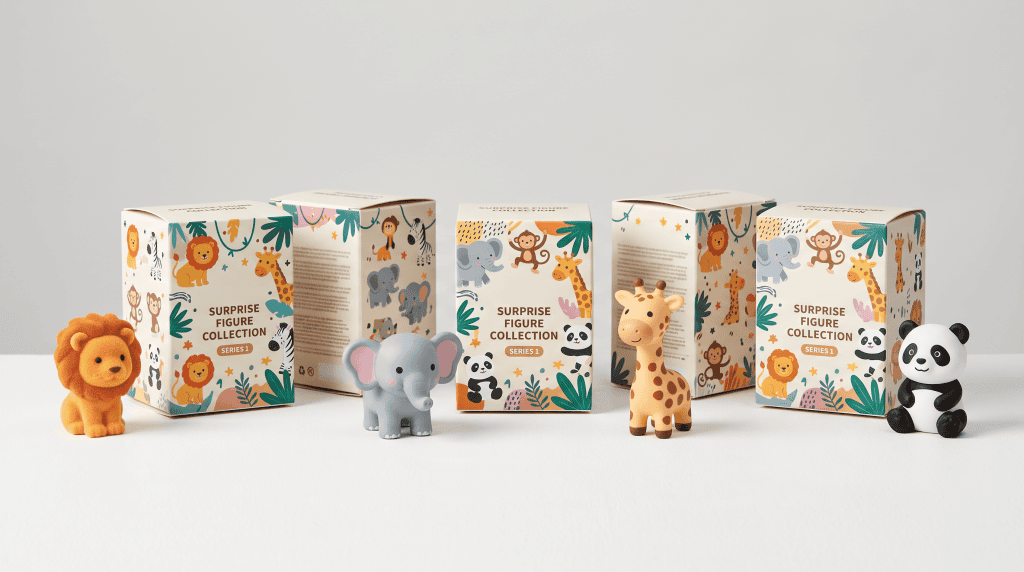 Emma Ruarua Zoo Tuantuan Blind Box Animal Character Retail Display