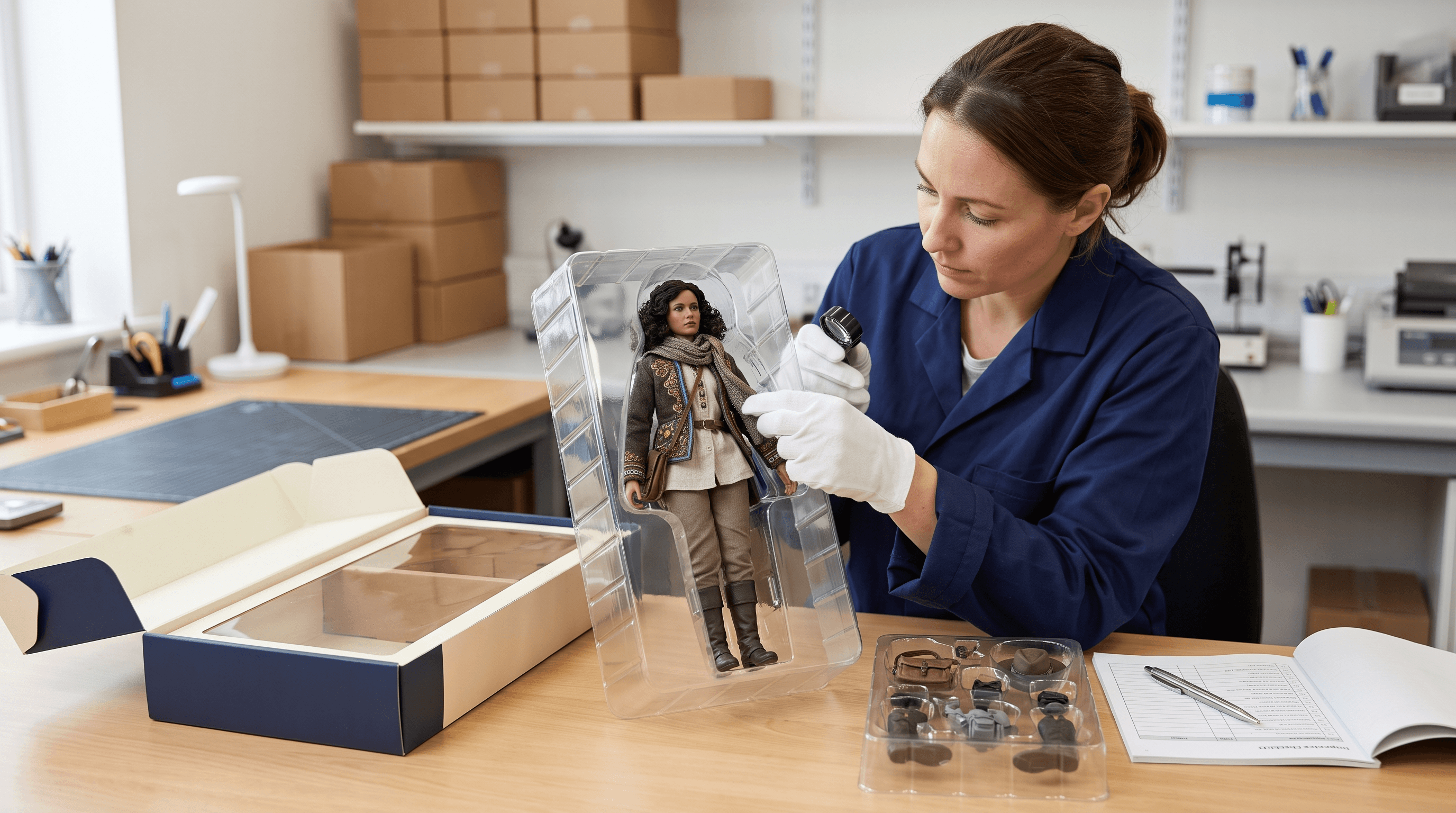 Packaging And Quality Inspection For Fabric Outfit Blind Box Dolls