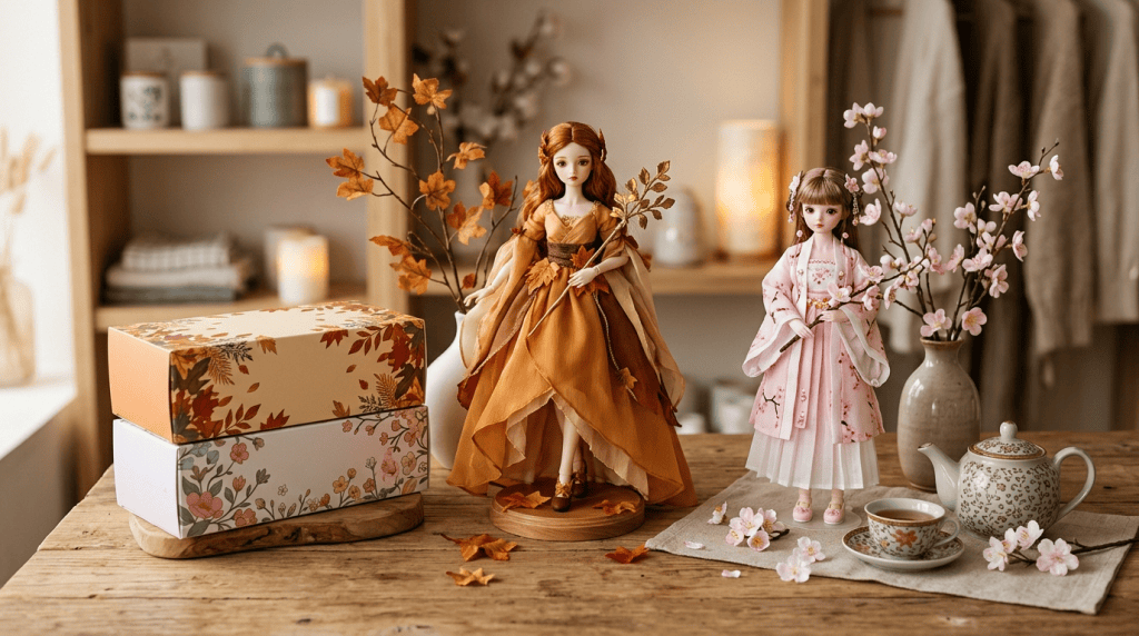 Momotale Four Seasons Tea Tales Bjd Blind Box Retail Display Concept