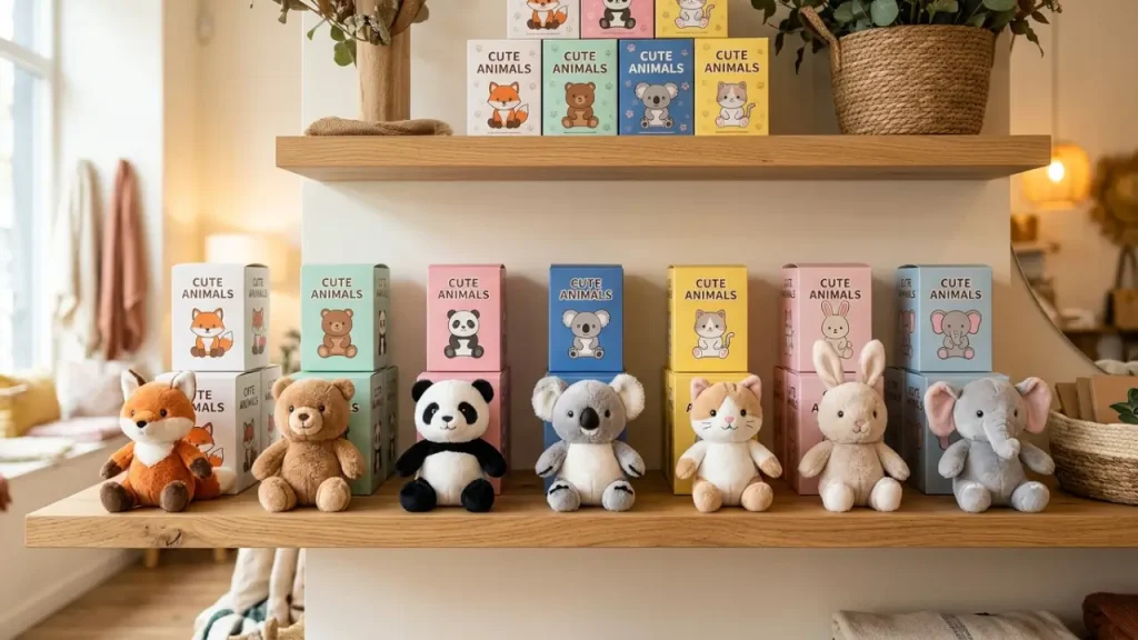Nommi Sitting Zoo Blind Box Retail Display Planning