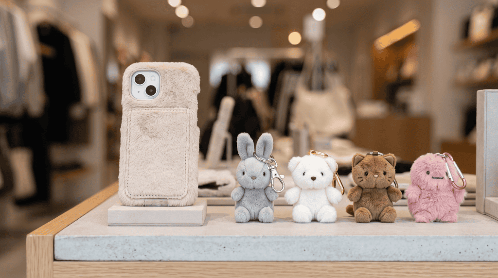 Plush Phone Cases And Plush Keychains Compared As Retail Add-On Products