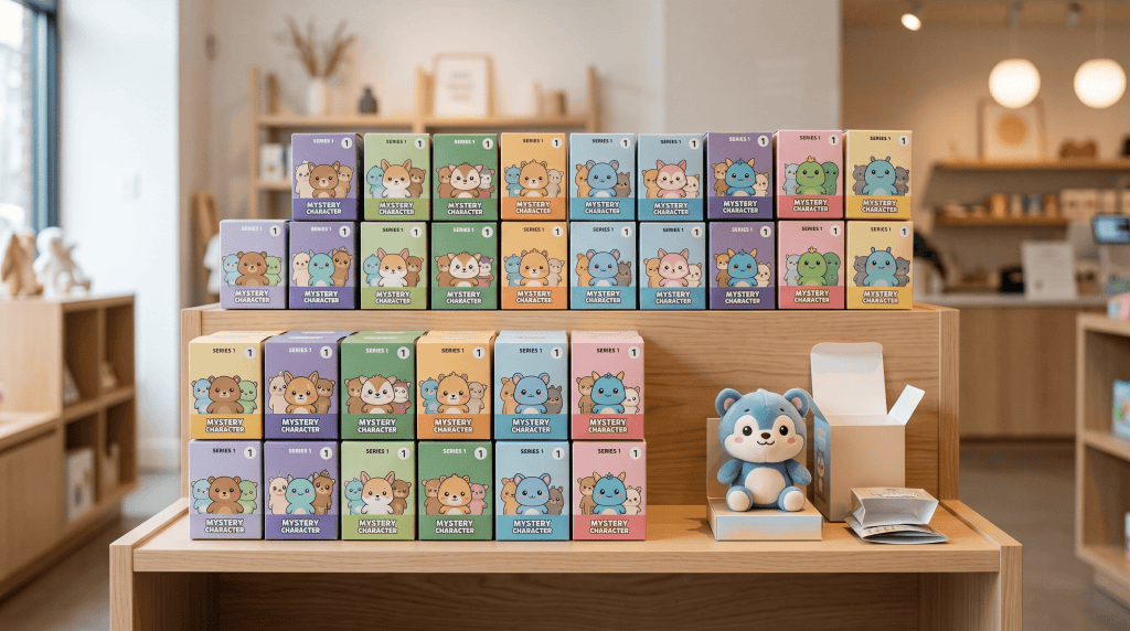 Sjd Plush Blind Boxes Wholesale Retail Display Concept