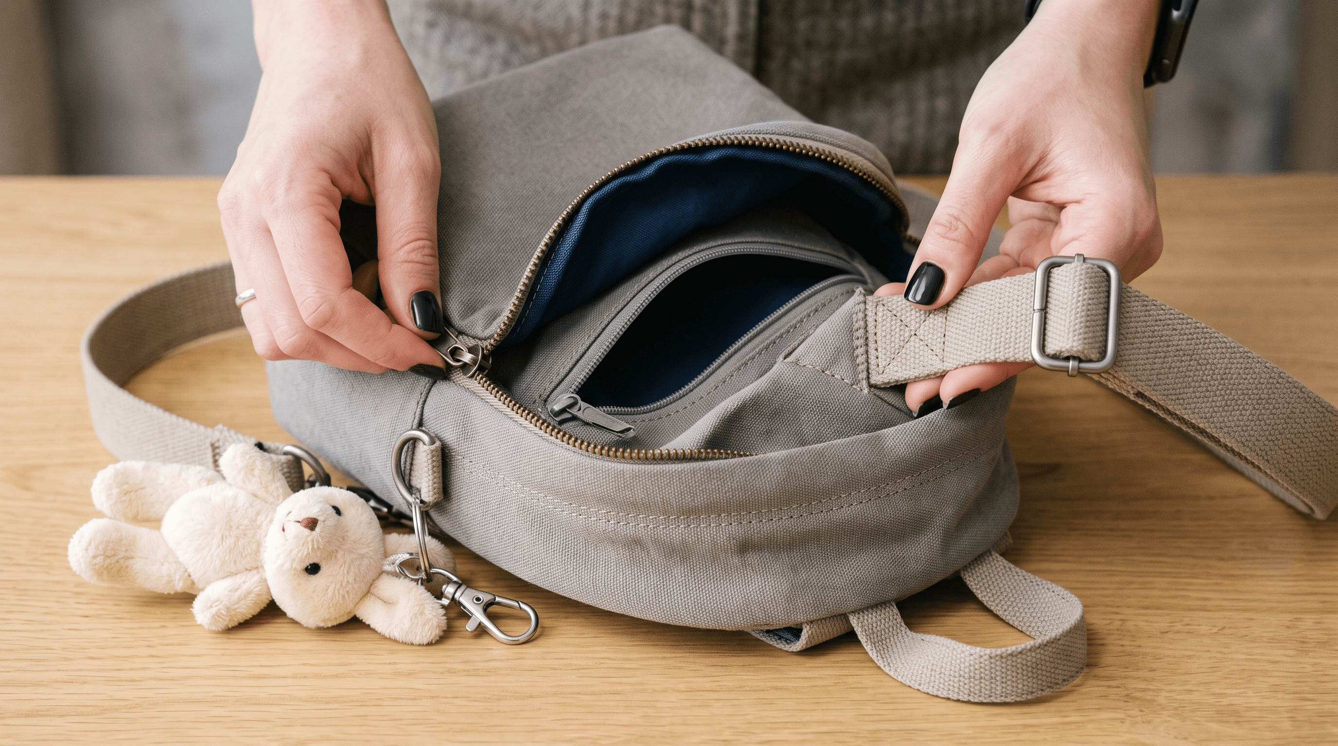 Quality Inspection Of Wearable Blind Box Product Zippers, Straps And Charm Hardware
