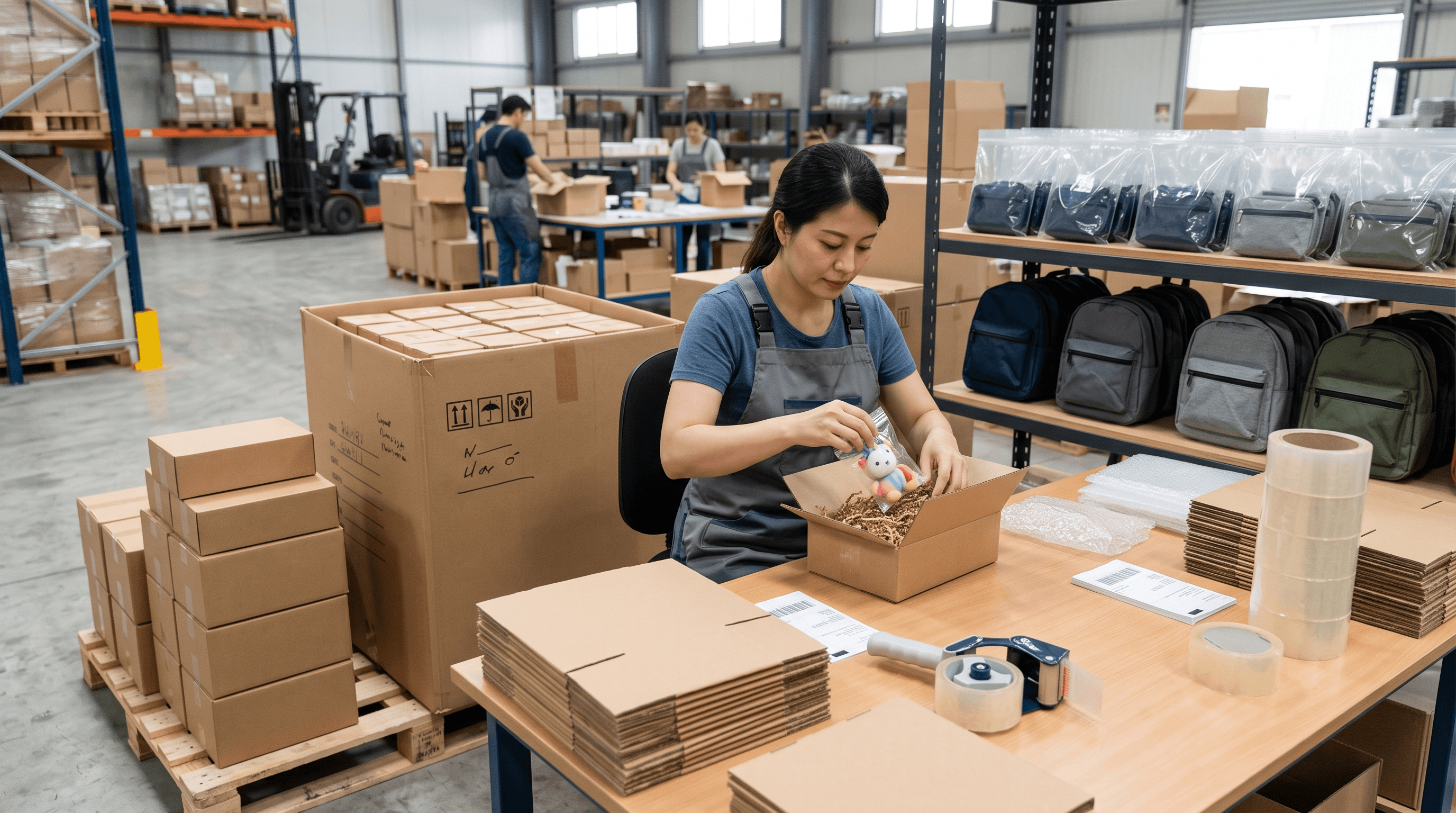 Transit Packaging For Wearable Blind Box Backpacks, Zipper Bags And Plush Charms