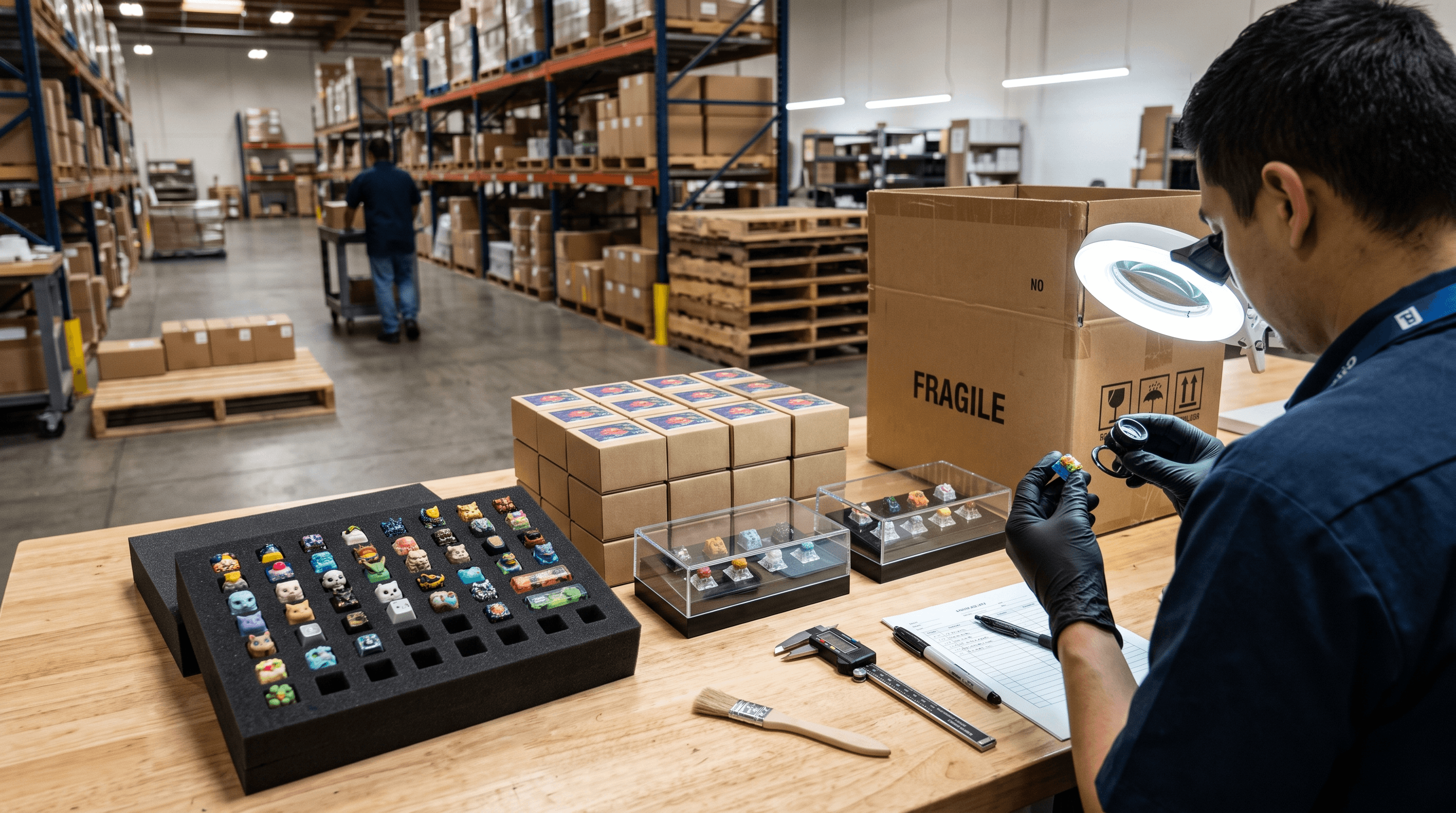 Packaging Inspection For Blind Box Mechanical Keycaps Wholesale