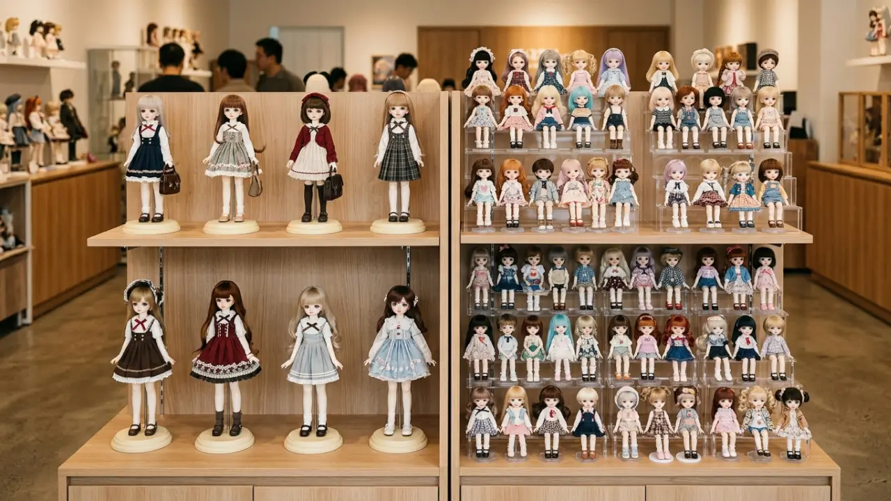 Retail Shelf Planning For 1/6 And 1/12 Bjd Sizes