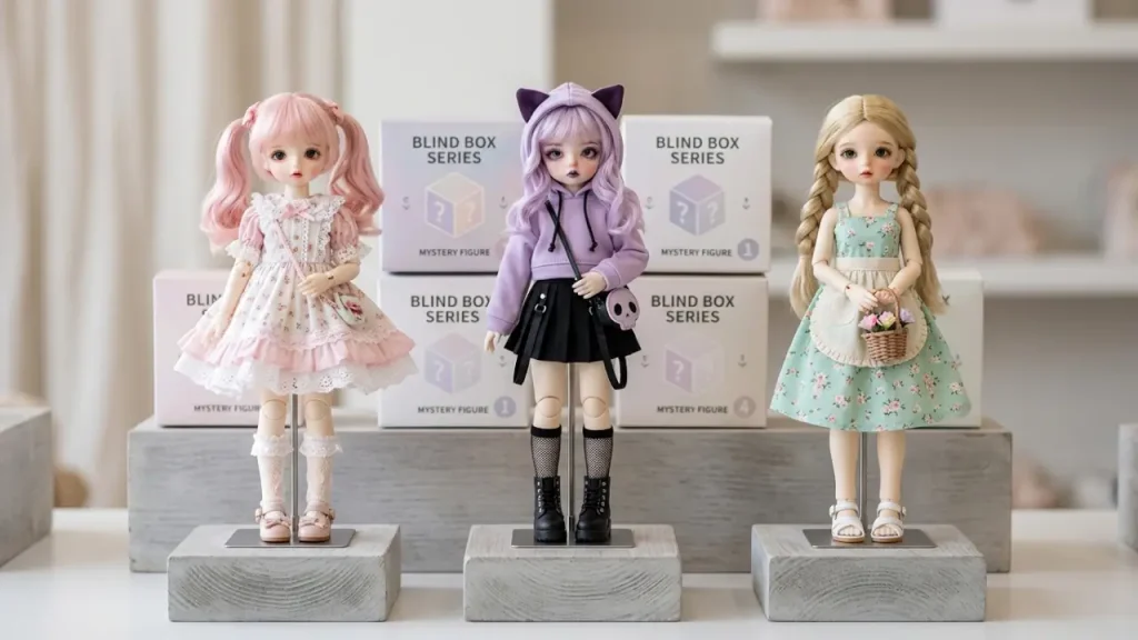 Minty, Meki And Momotale Style 1/8 Bjd Blind Boxes Compared