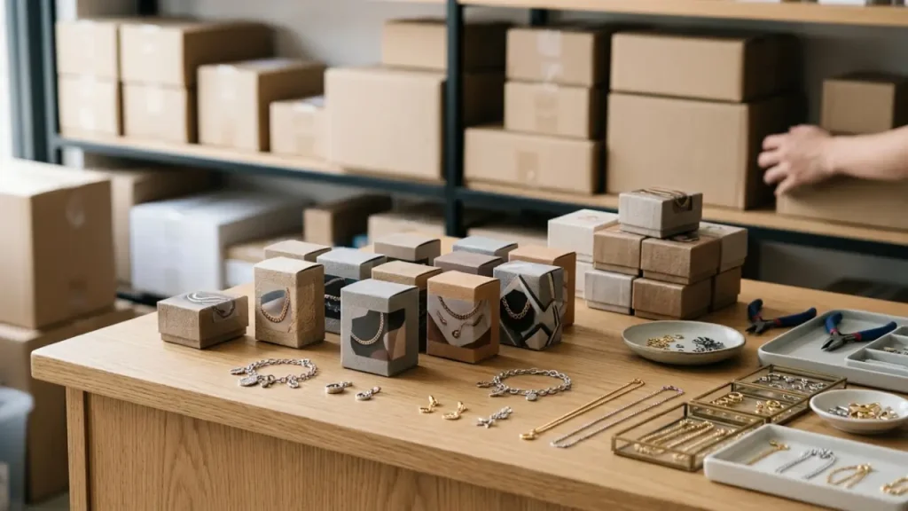 Alien Stage Blind Box Retail Sourcing Concept With Collectible Chain Packages