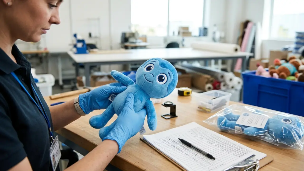 Quality And Packaging Inspection For A Chuichui Style Plush Toy