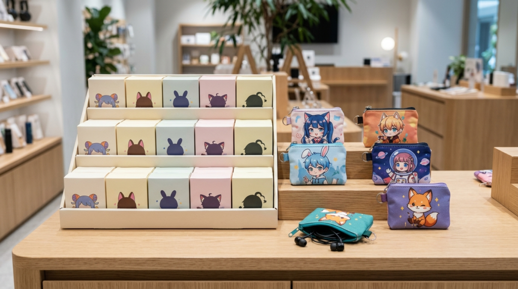 Anime Earphone Pouch Wholesale Blind Boxes For Retail Display
